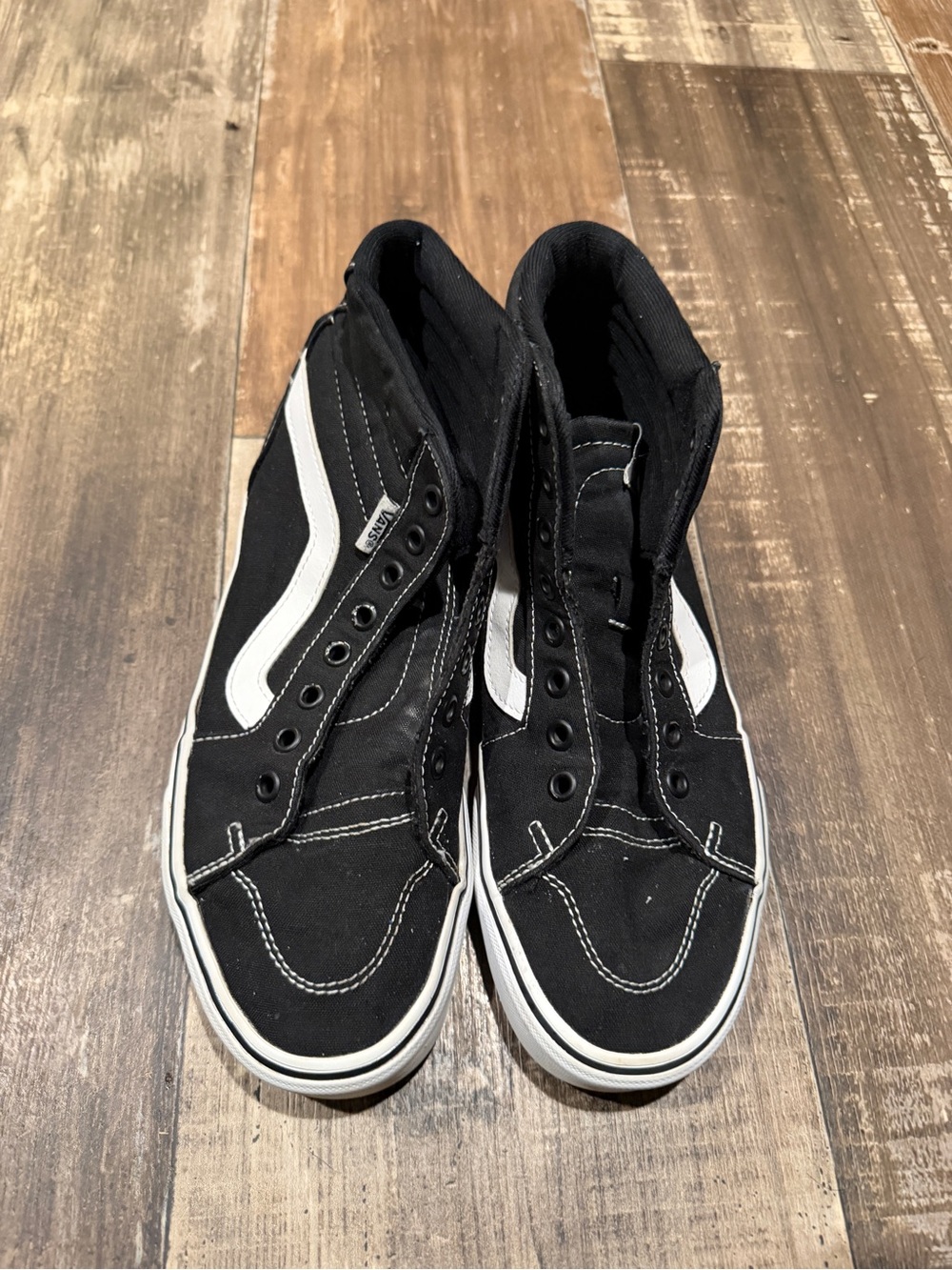 Vans Black White High Top Sneakers Women’s 8